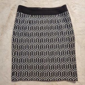 Jacquard Pencil Skirt